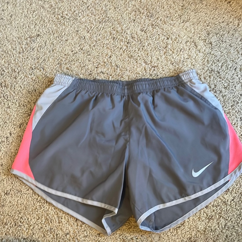 Gray Nike athletic shorts